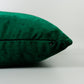 Luxury Shiny Dark Green Velvet Christmas Pillow Cover, Velvet Christmas Decor Green Cushion Cover (All Sizes)