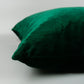 Luxury Shiny Dark Green Velvet Christmas Pillow Cover, Velvet Christmas Decor Green Cushion Cover (All Sizes)