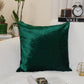 Luxury Shiny Dark Green Velvet Christmas Pillow Cover, Velvet Christmas Decor Green Cushion Cover (All Sizes)