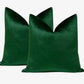 Luxury Shiny Dark Green Velvet Christmas Pillow Cover, Velvet Christmas Decor Green Cushion Cover (All Sizes)