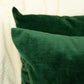Luxury Cord Velvet Dark Green Pillow - Cushion Cover, Dark Green Lumbar Pillow Cover, Square Throw Pillow Cover (All Sizes)