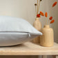 Upholstery Linen Cream Pillow Cover, White Linen Decorative Cushion Cover, All Size Options.