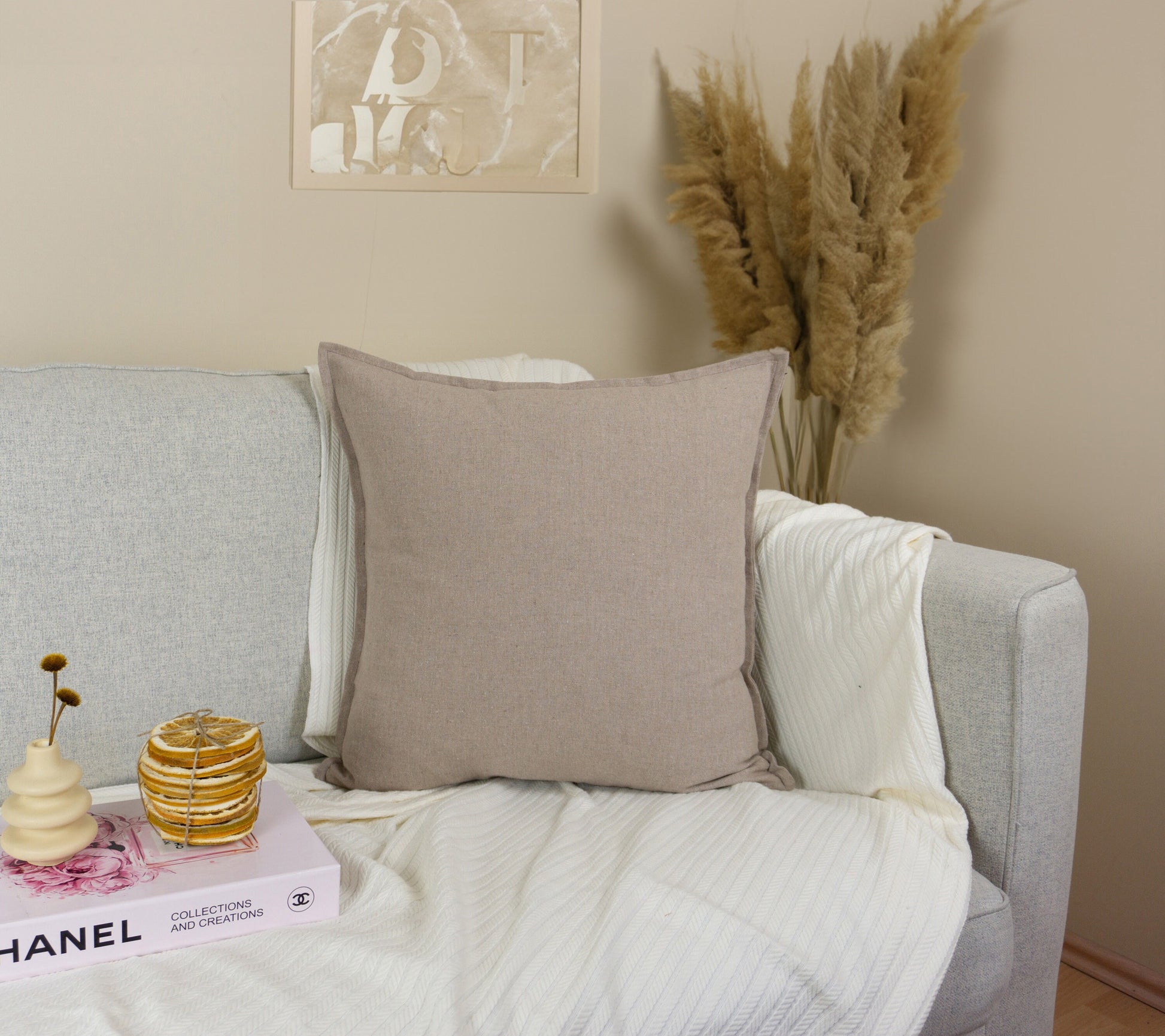 Natural Linen Cushion Cover